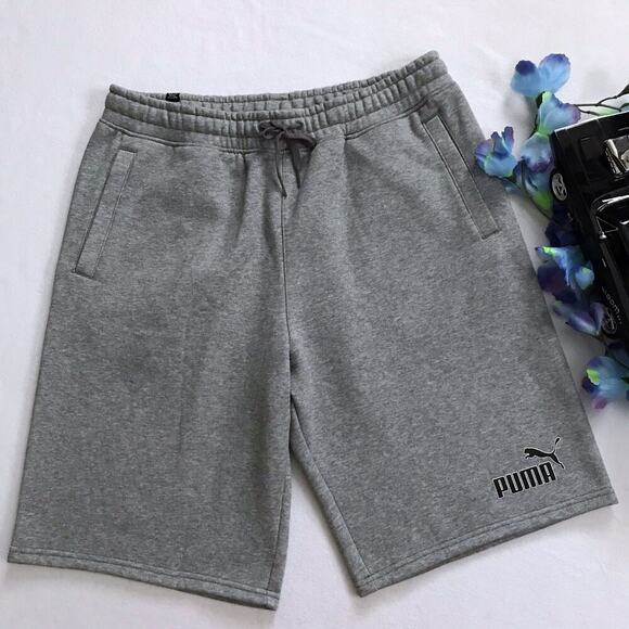 Puma NWT Performance Gray Sweat Shorts Men L - Picture 2 of 10